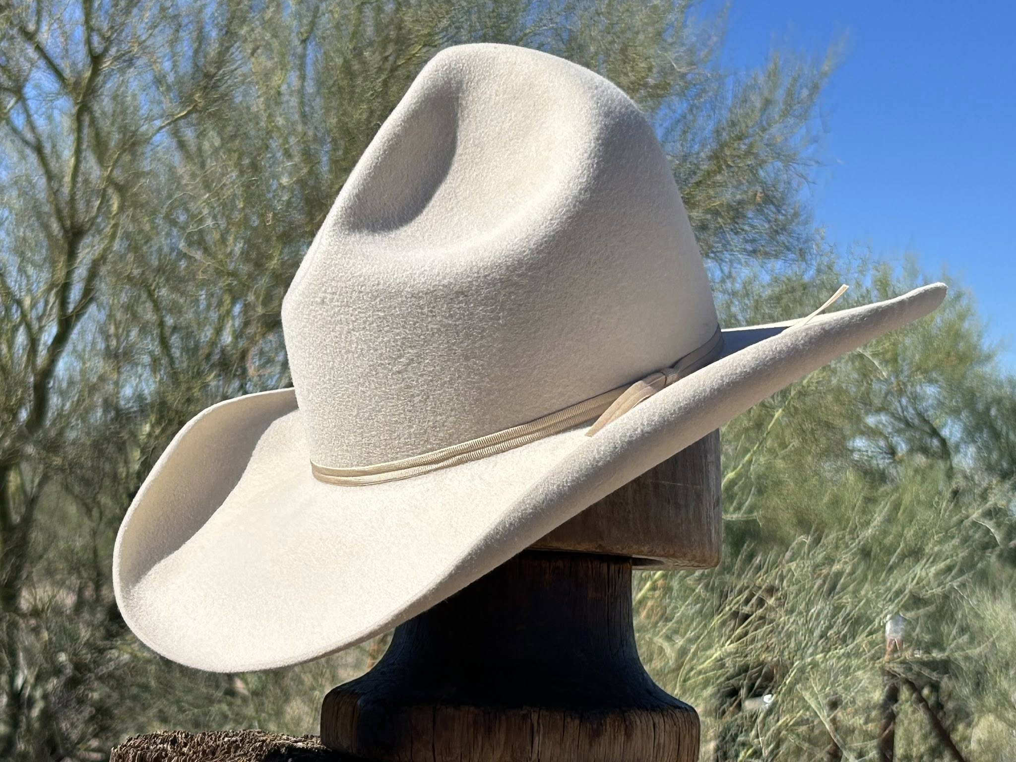Saber Ridge – Bone White Western Hat