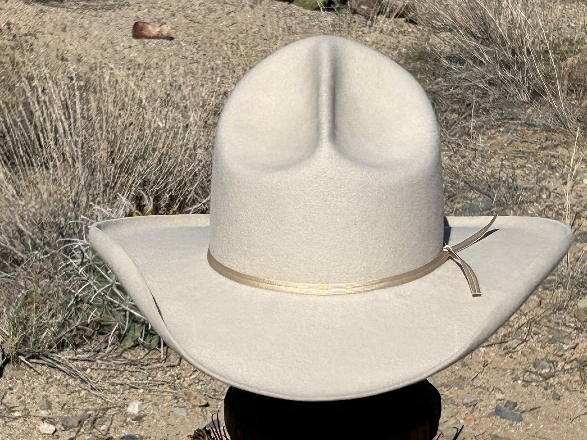Saber Ridge – Bone White Western Hat