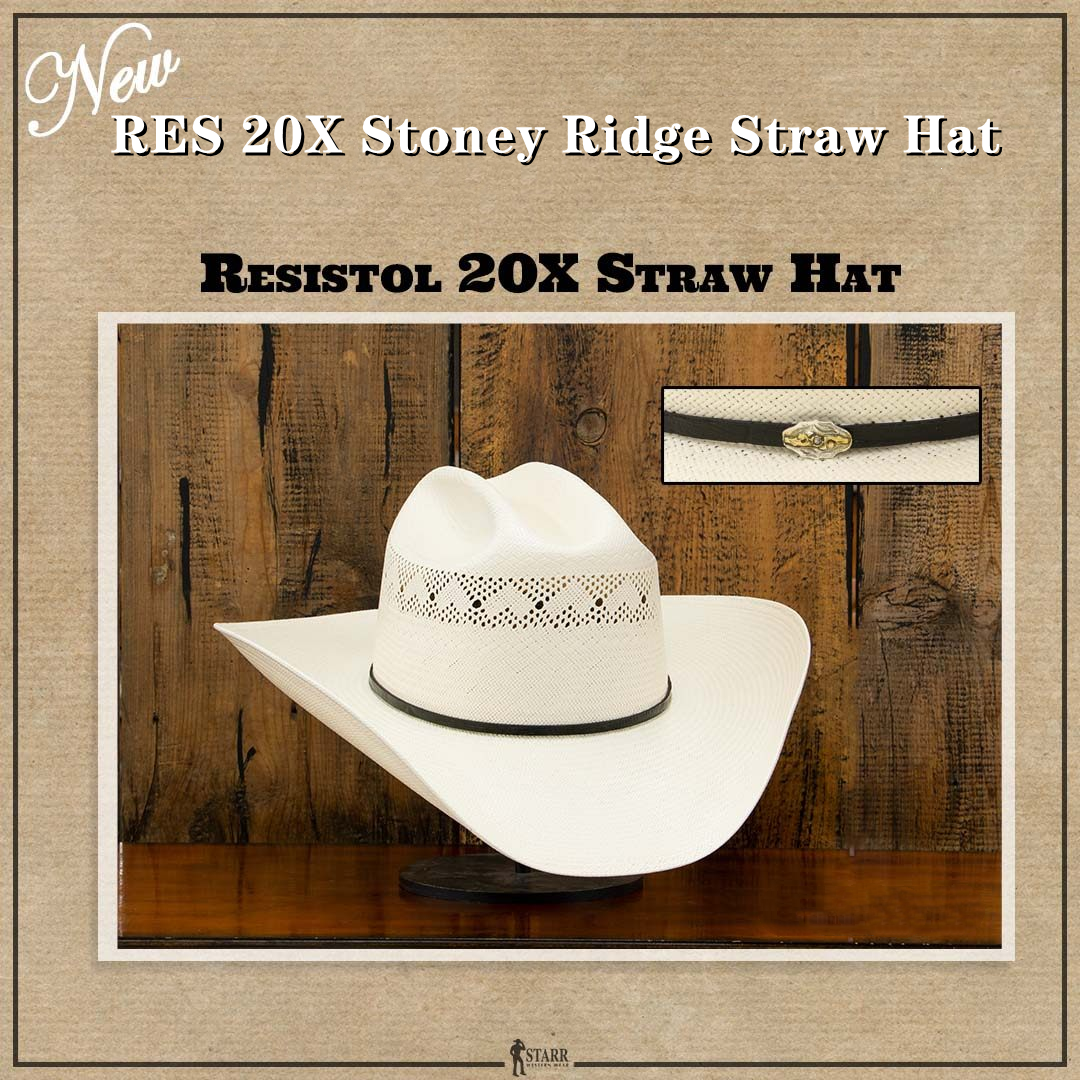  RES 20X Stoney Ridge Straw Hat