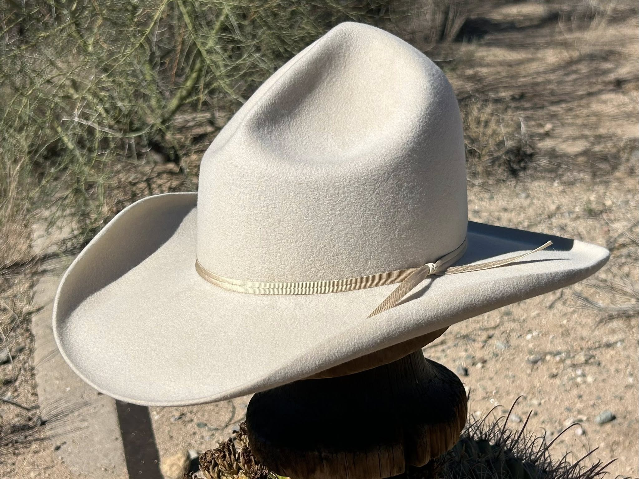 Saber Ridge – Bone White Western Hat