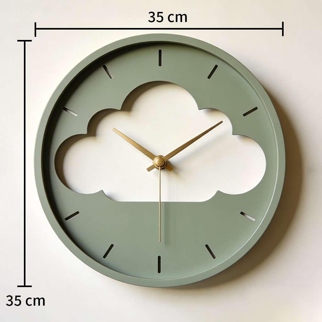 Minimalistische geräuschlose Wanduhr Design