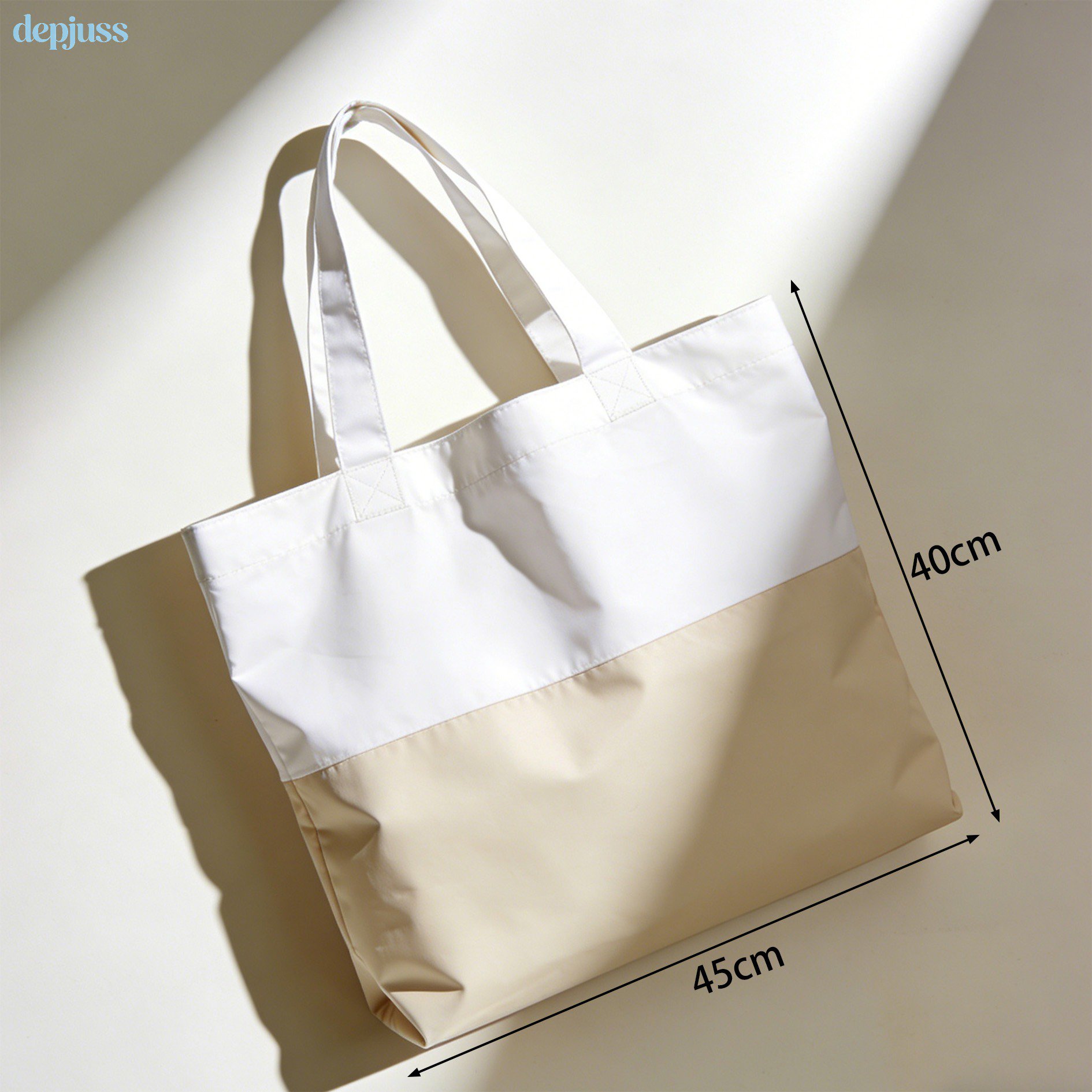 Large tote bag holding daily essentials
