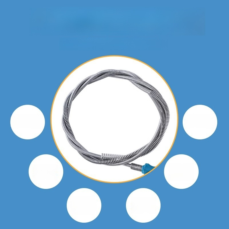 Hand-cranked drain cleaner