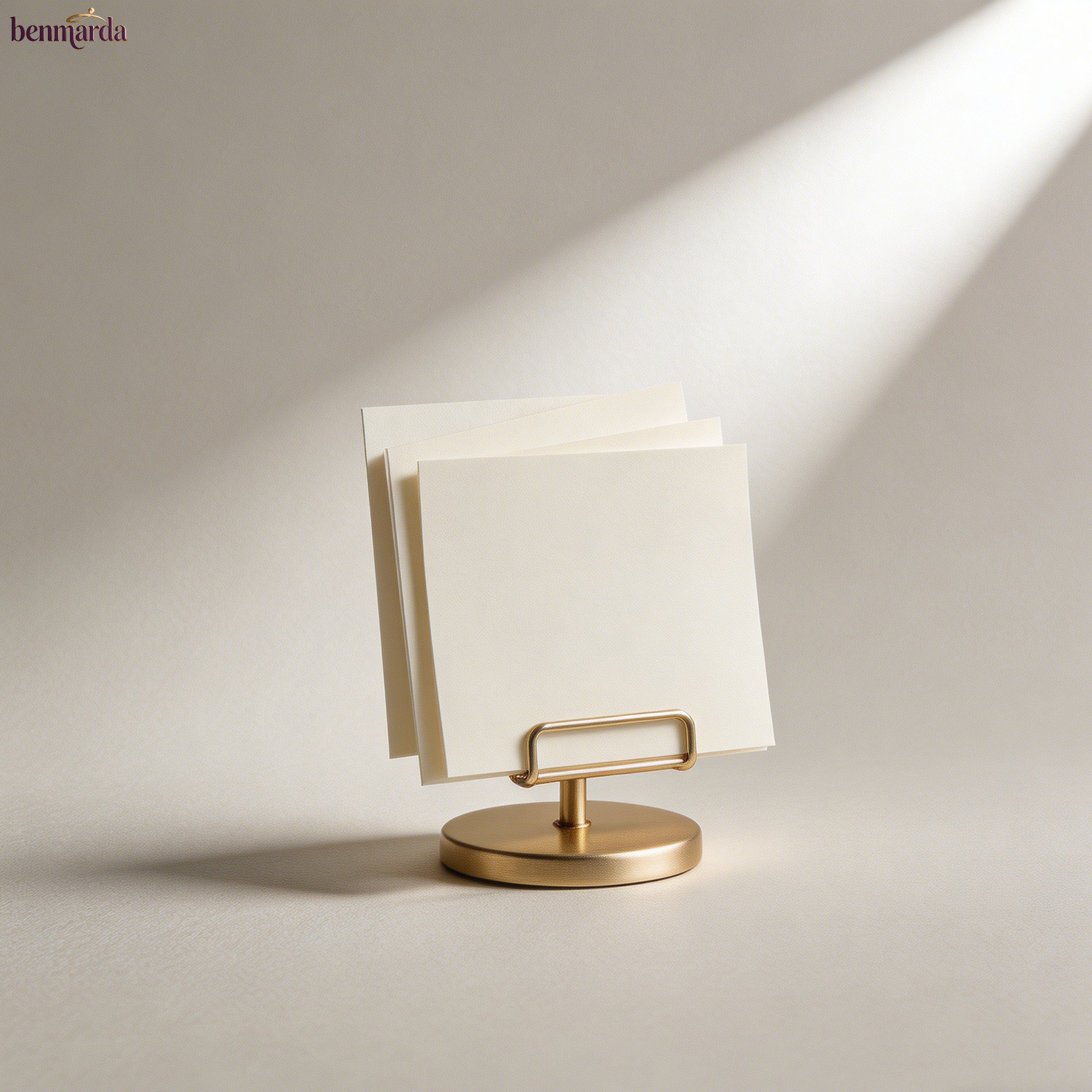 Sticky note holders in assorted colors for office use