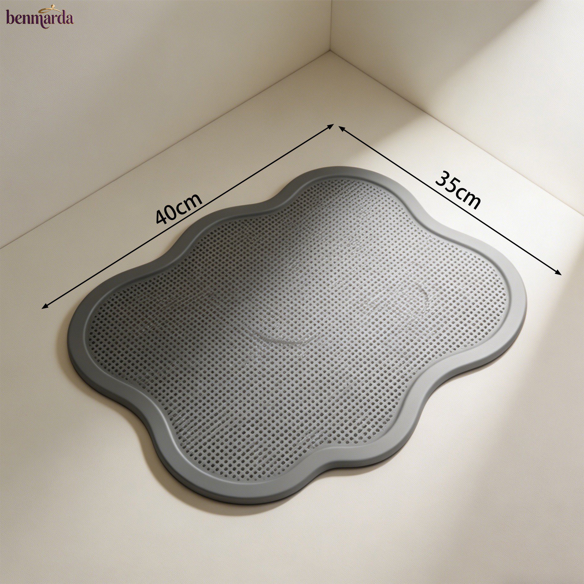 Water resistant drain mats for bathtubs and sinks