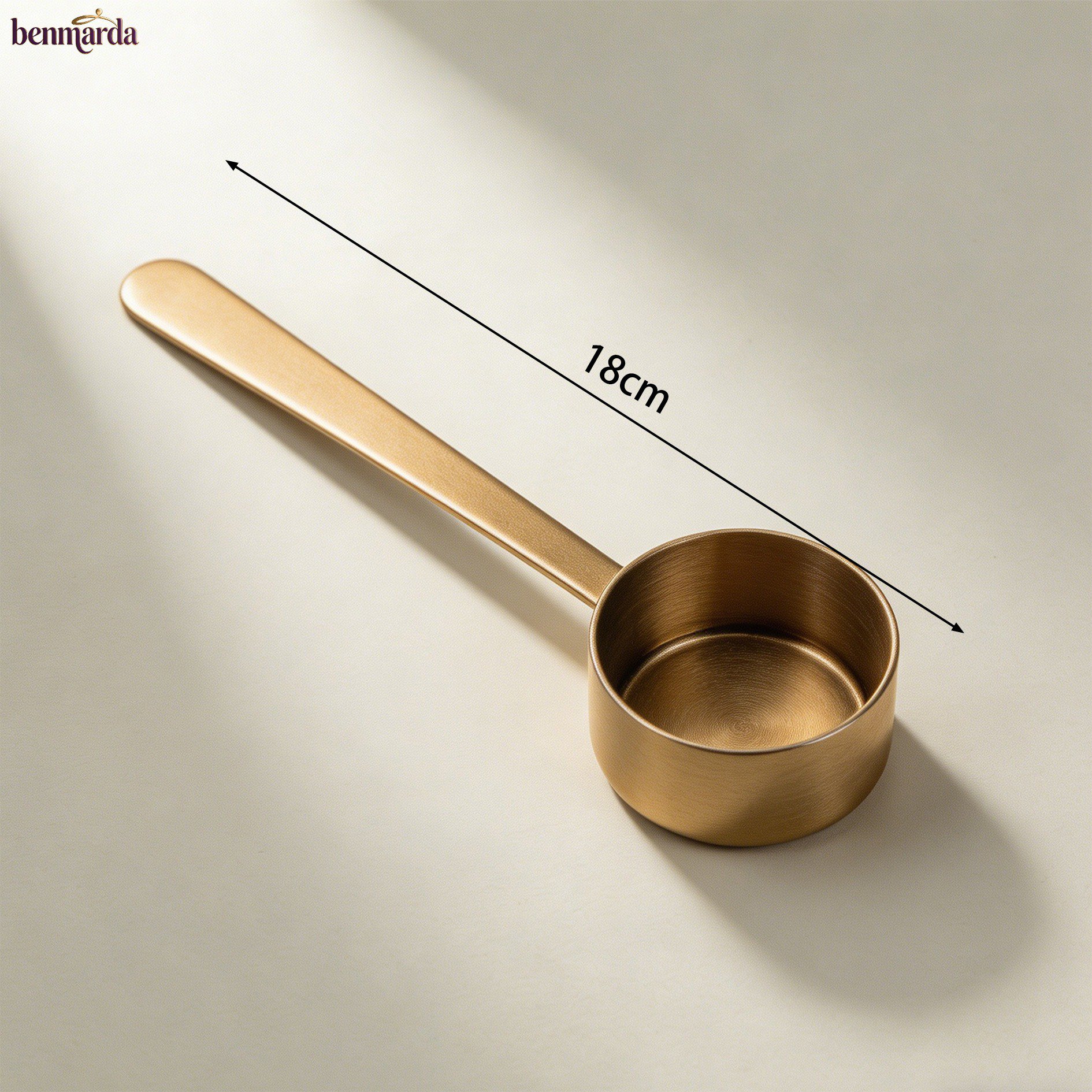 Coffee measuring spoons with ground coffee