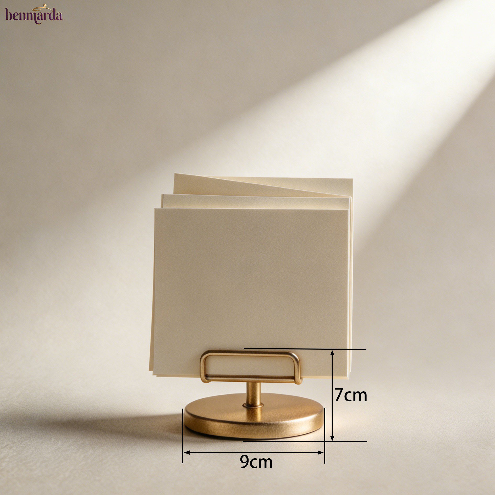 Durable plastic sticky note holders for classroom supplies