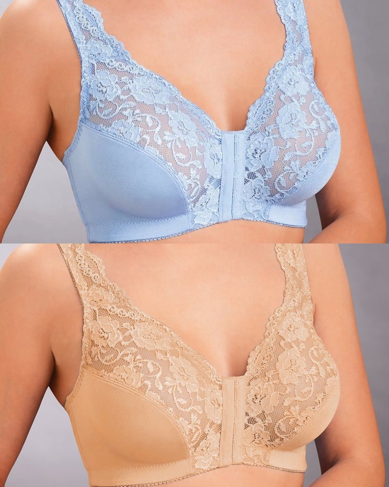💖Front Hooks, Stretch-Lace, ALL IN ONE BRA!