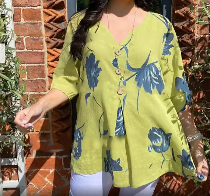 🔥HOT SALES 49% OFF🌷Printed V-neck Tunic Top🌷