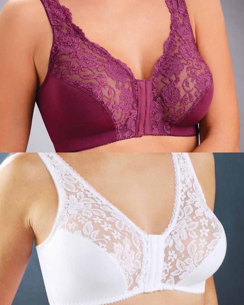 💖Front Hooks, Stretch-Lace, ALL IN ONE BRA!