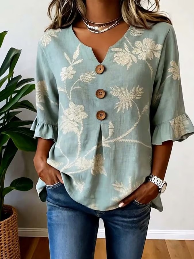 Women'S Casual Printed Shirt