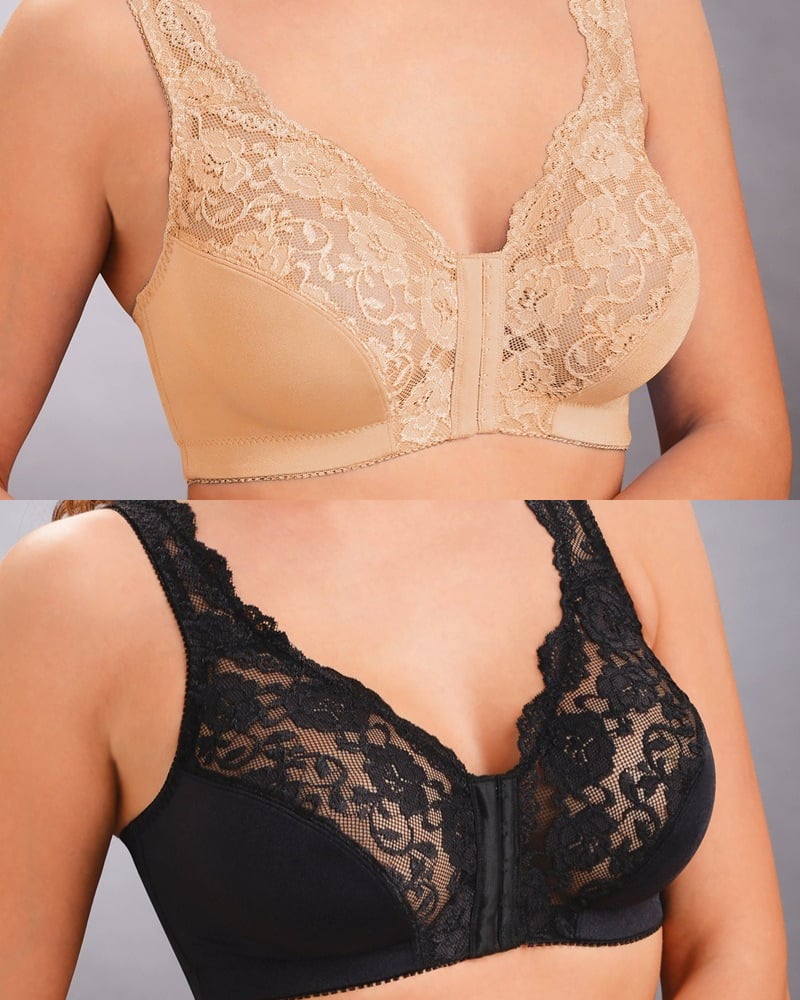 💖Front Hooks, Stretch-Lace, ALL IN ONE BRA!