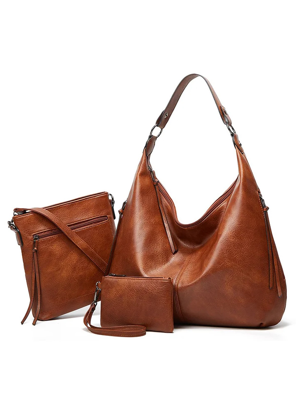 Women's Three-in-one Leather Bag