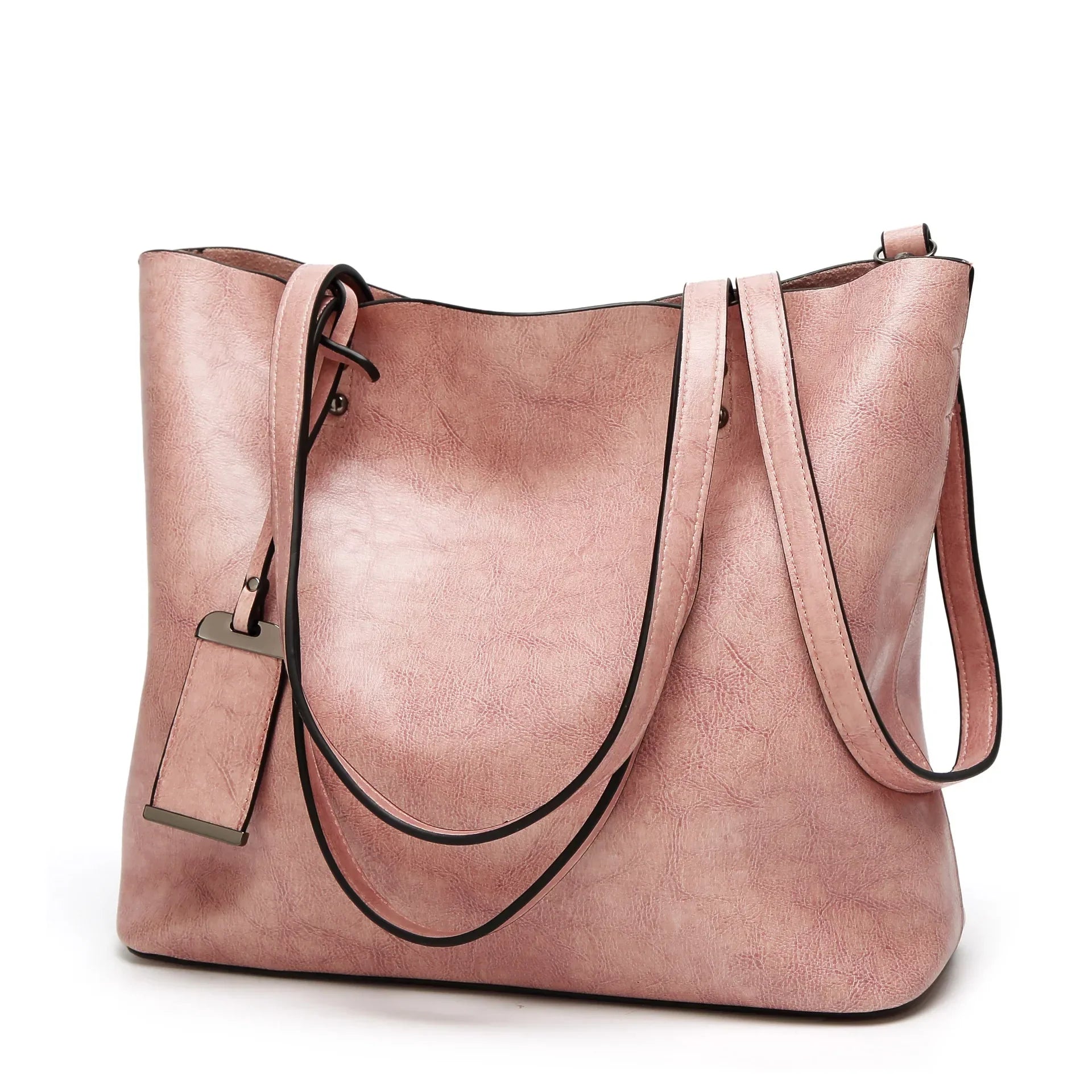 LEATHER CROSSBODY TOTE BAG