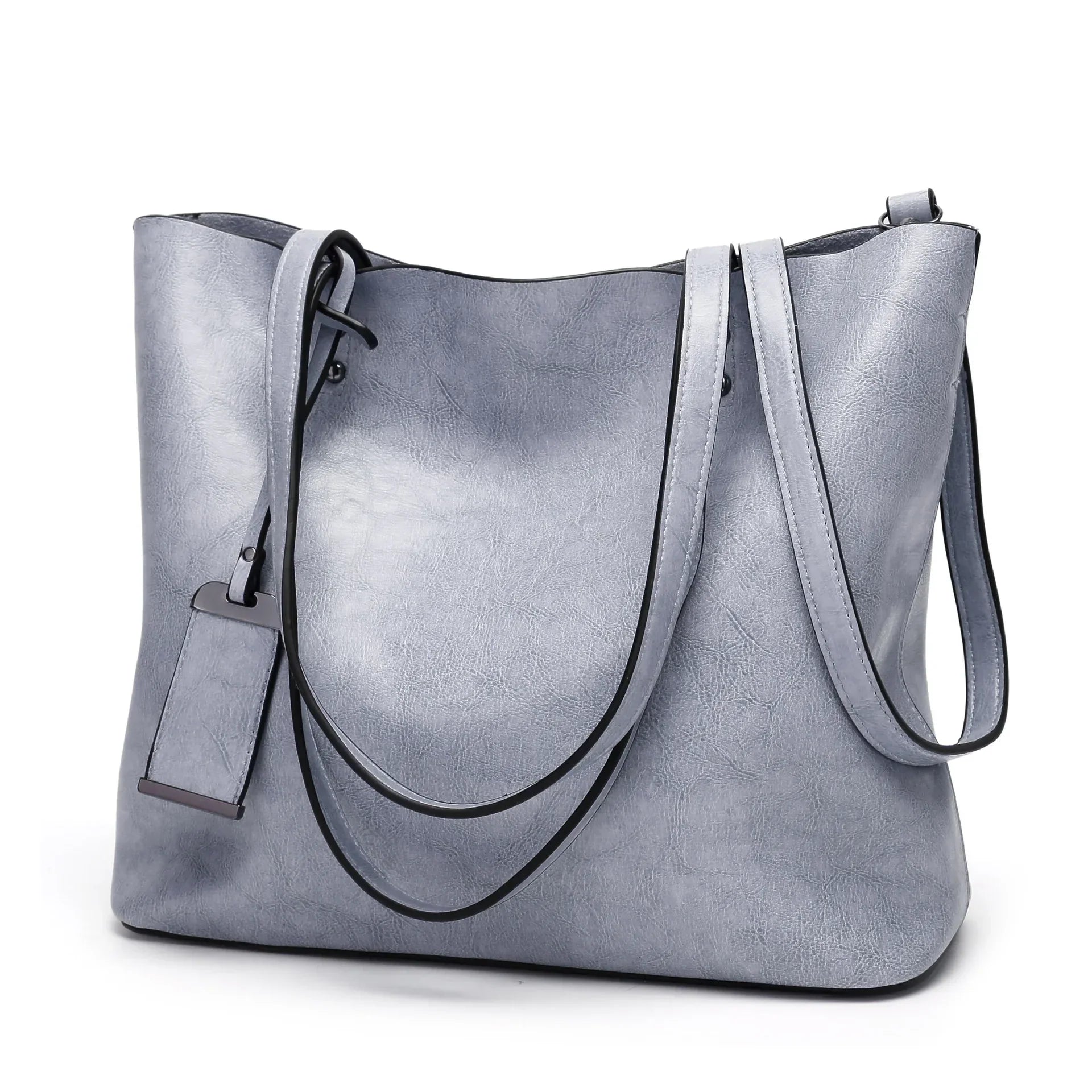 LEATHER CROSSBODY TOTE BAG