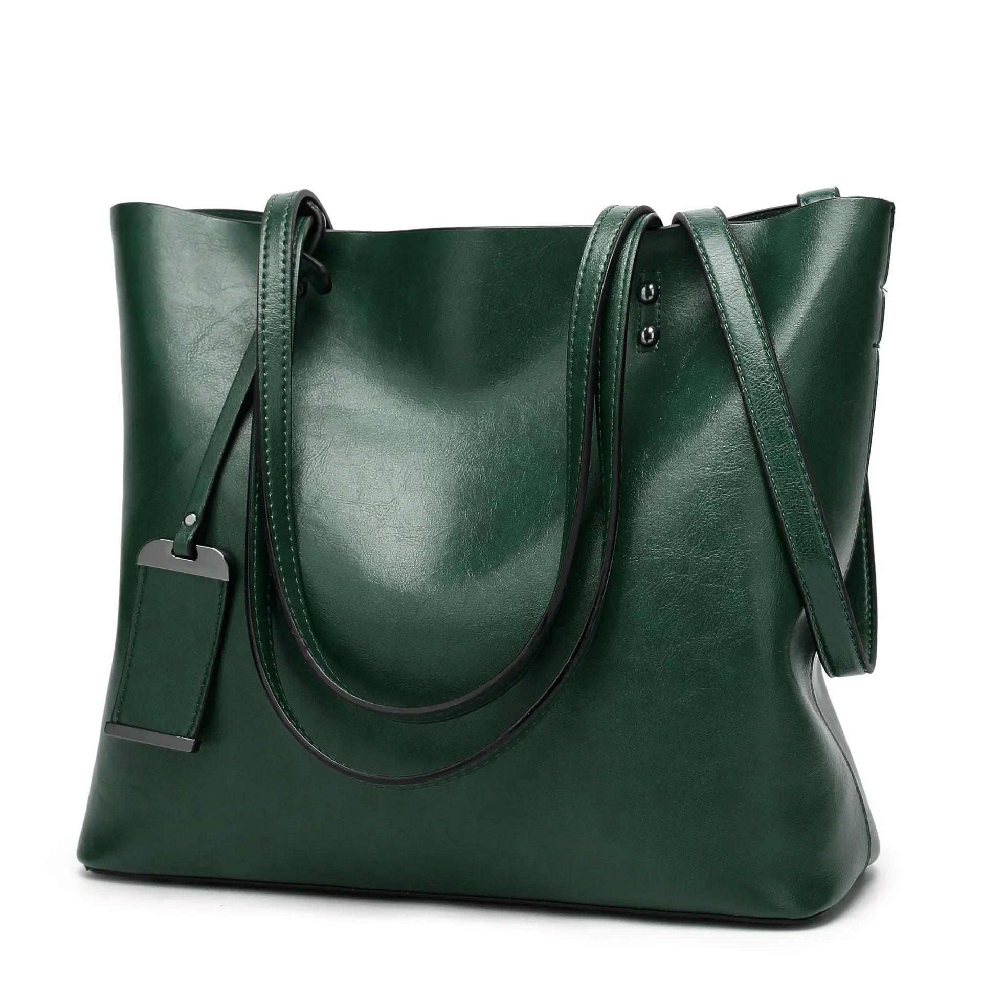 LEATHER CROSSBODY TOTE BAG