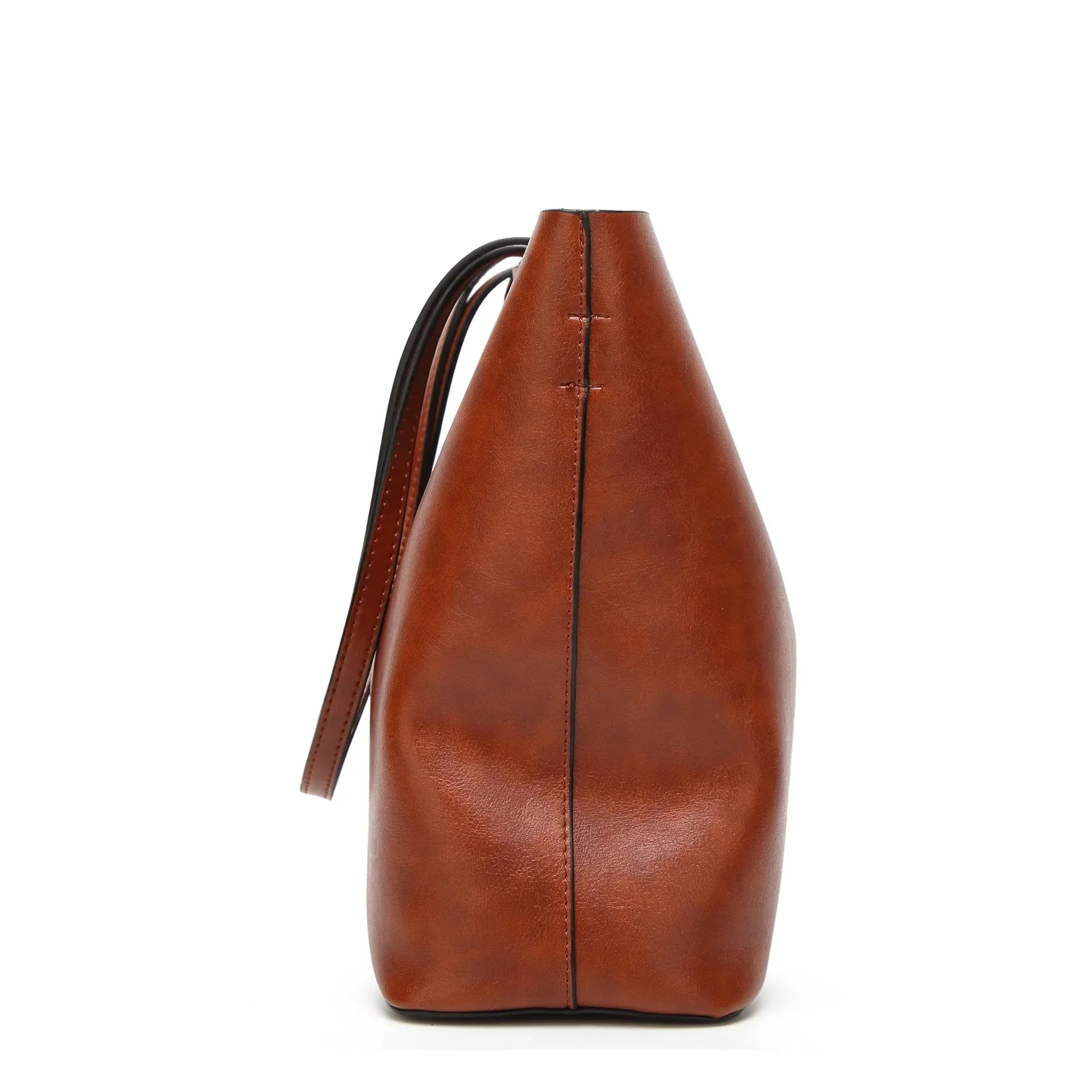 LEATHER CROSSBODY TOTE BAG
