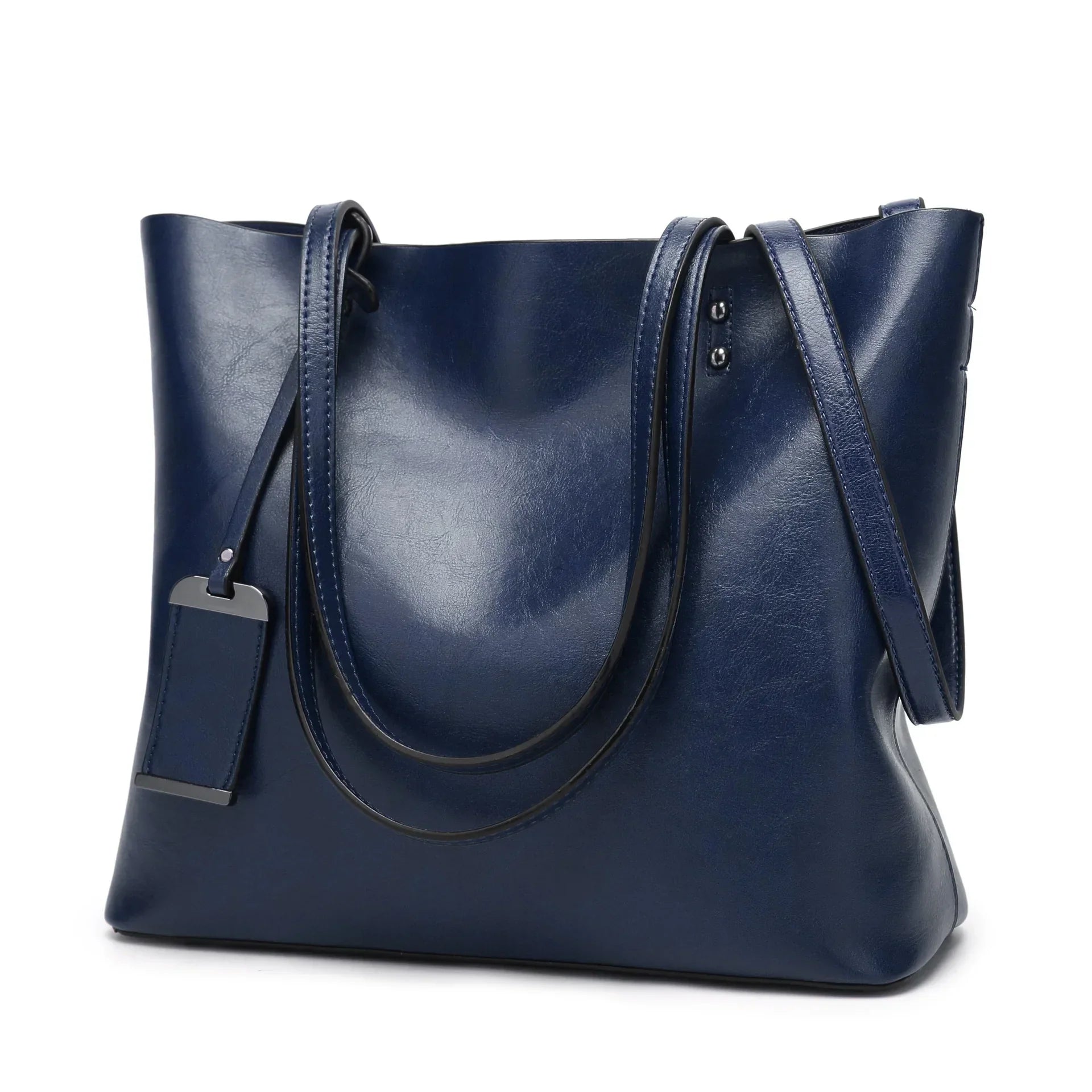 LEATHER CROSSBODY TOTE BAG
