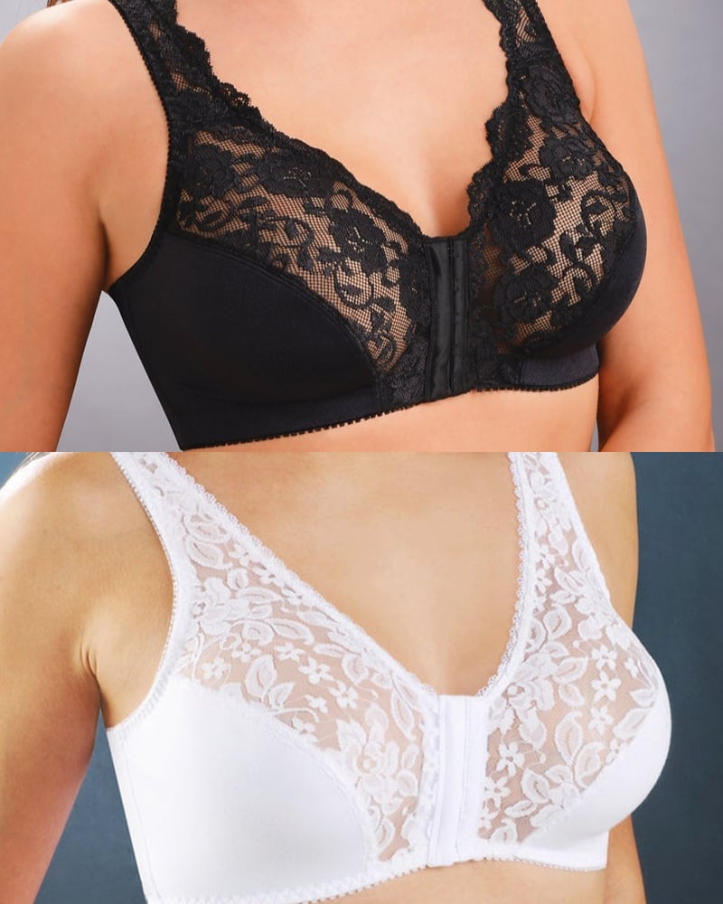 💖Front Hooks, Stretch-Lace, ALL IN ONE BRA!