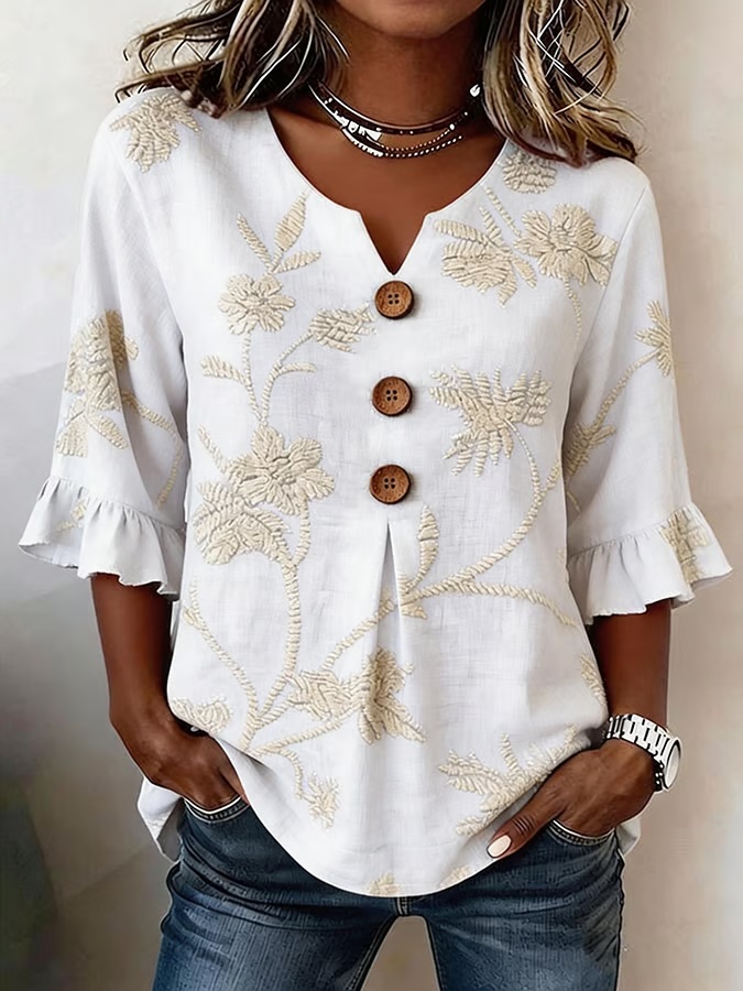 Women'S Casual Printed Shirt