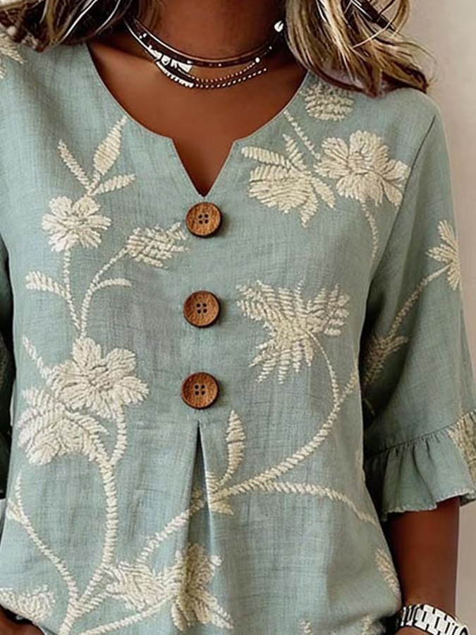 Women'S Casual Printed Shirt