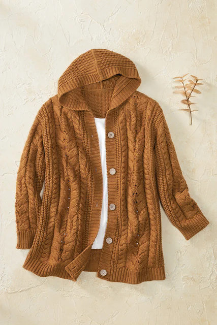 Shaker Cable Cardigan