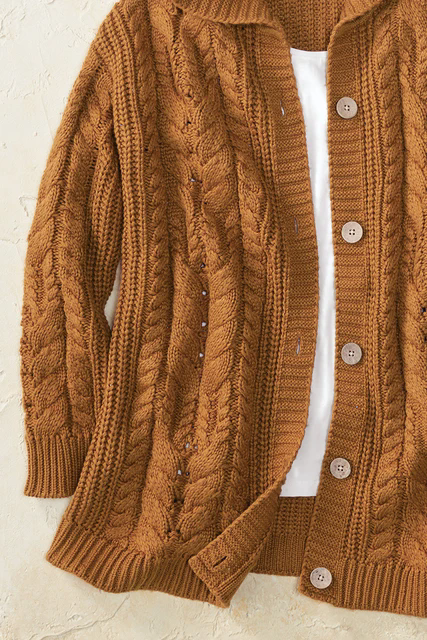Shaker Cable Cardigan
