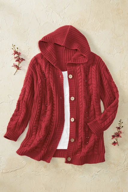 Shaker Cable Cardigan