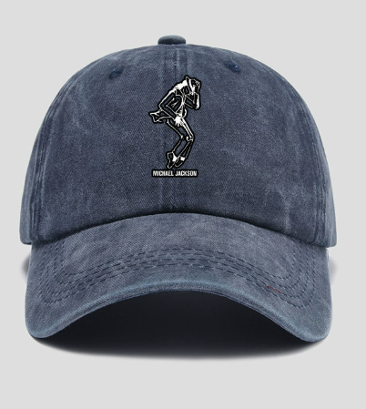 Michael Jackson Moonwalk Silhouette Baseball Cap, MJ Dance Embroidered Dad Hat for Fans