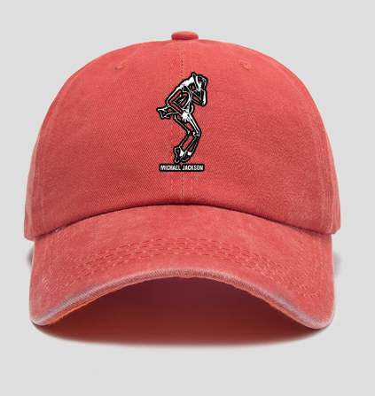 Michael Jackson Moonwalk Silhouette Baseball Cap, MJ Dance Embroidered Dad Hat for Fans