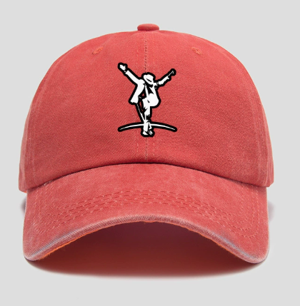 Michael Jackson Smooth Criminal Lean Silhouette Baseball Cap, MJ Dance Embroidered Dad Hat for Fans