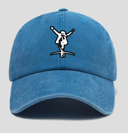 Michael Jackson Smooth Criminal Lean Silhouette Baseball Cap, MJ Dance Embroidered Dad Hat for Fans