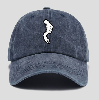 Michael Jackson Billie Jean Silhouette Cap, Retro Unisex Cotton Baseball Hat, Adjustable Fan Merch
