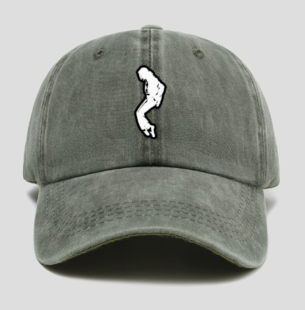Michael Jackson Billie Jean Silhouette Cap, Retro Unisex Cotton Baseball Hat, Adjustable Fan Merch