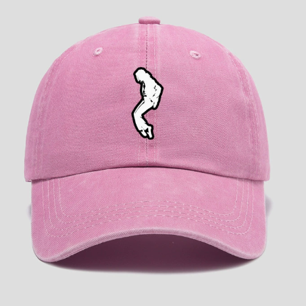 Michael Jackson Billie Jean Silhouette Cap, Retro Unisex Cotton Baseball Hat, Adjustable Fan Merch