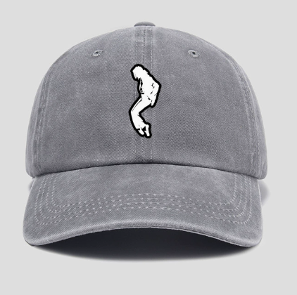 Michael Jackson Billie Jean Silhouette Cap, Retro Unisex Cotton Baseball Hat, Adjustable Fan Merch