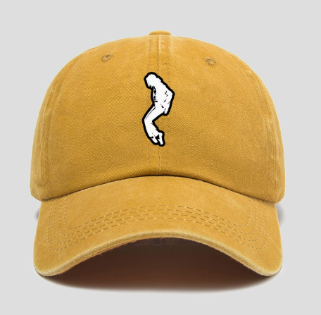 Michael Jackson Billie Jean Silhouette Cap, Retro Unisex Cotton Baseball Hat, Adjustable Fan Merch