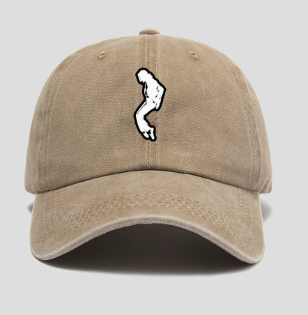 Michael Jackson Billie Jean Silhouette Cap, Retro Unisex Cotton Baseball Hat, Adjustable Fan Merch