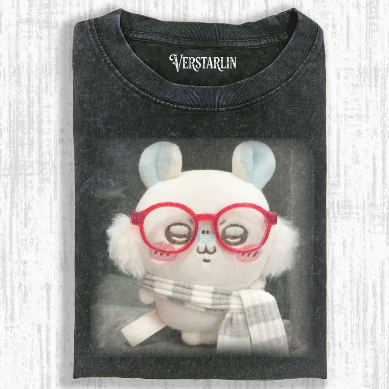 Cute Cartoon Graffiti Print Casual Top