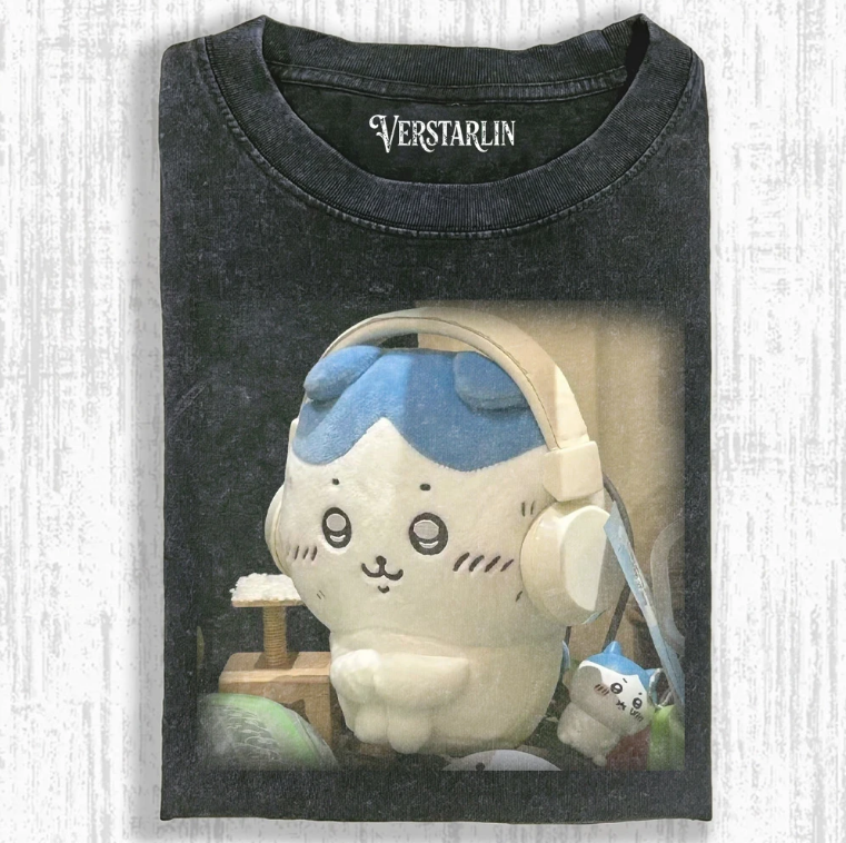Cute Cartoon Graffiti Print Casual Top