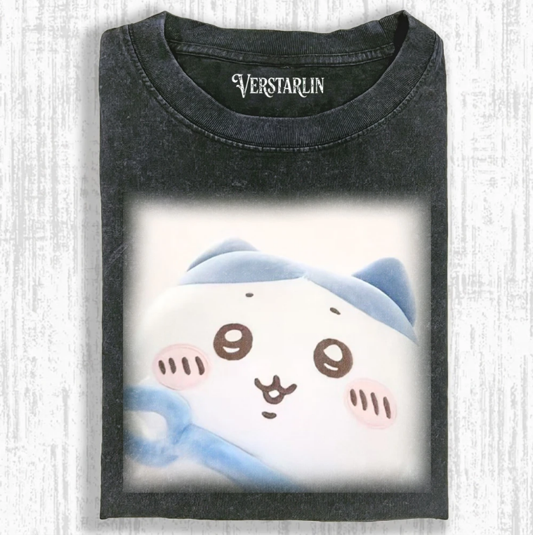 Cute Cartoon Graffiti Print Casual Top