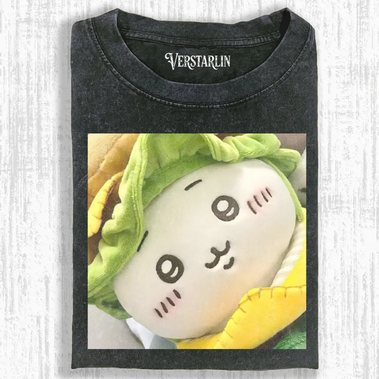 Cute Cartoon Graffiti Print Casual Top