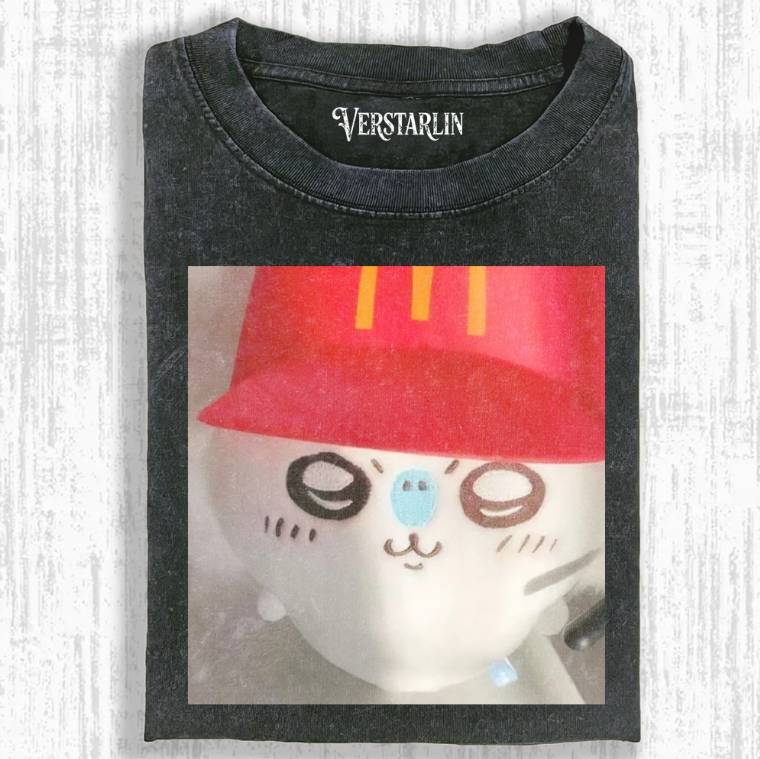 Cute Cartoon Graffiti Print Casual Top