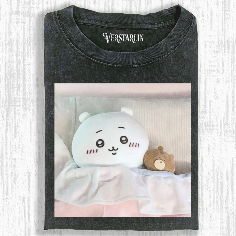 Cute Cartoon Graffiti Print Casual Top