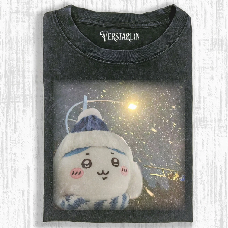 Cute Cartoon Graffiti Print Casual Top