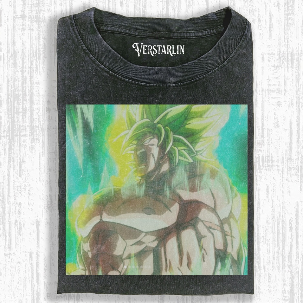 Vintage Washed Goku Ultra Instinct Graphic T-Shirt - Dragon Ball Z Streetwear Tee