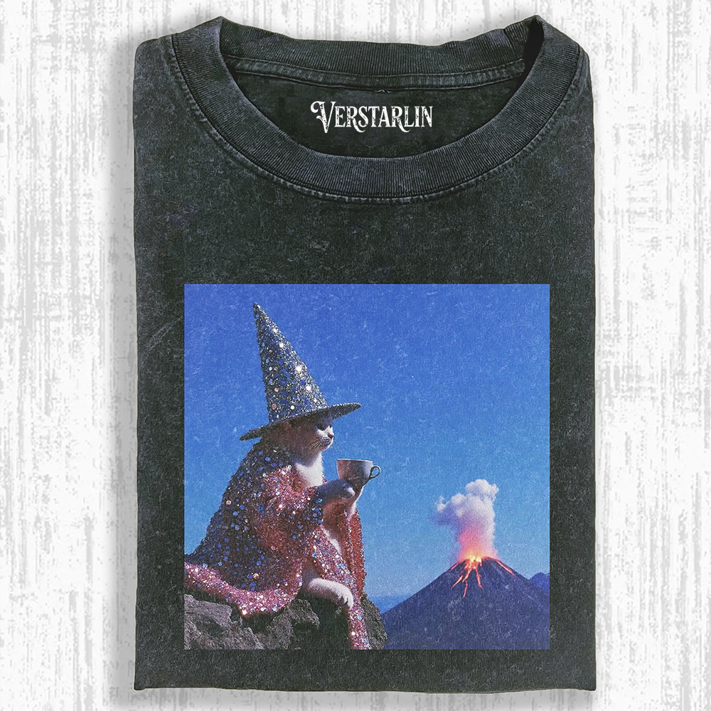 CALM AND COLLECTED CAT  T-SHIRT