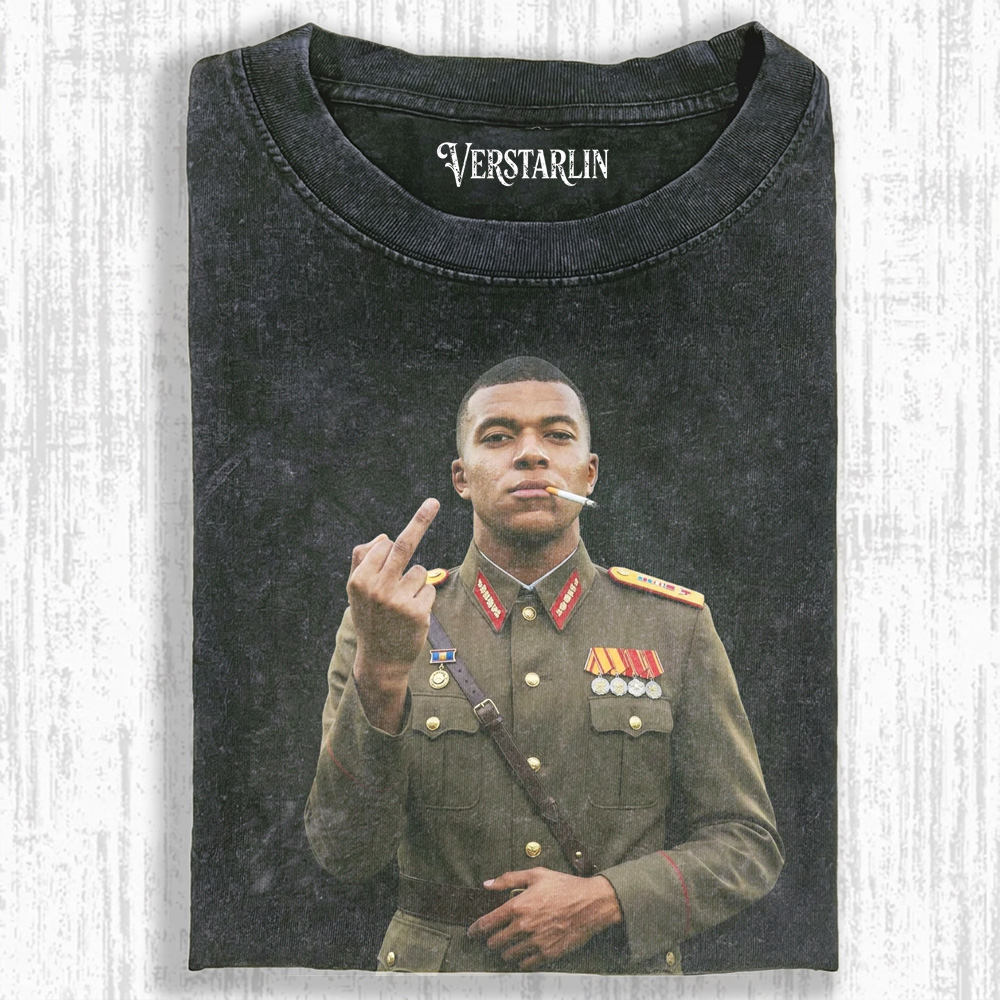 Kylian Mbappe Soviet Middle Finger Graphic Tee