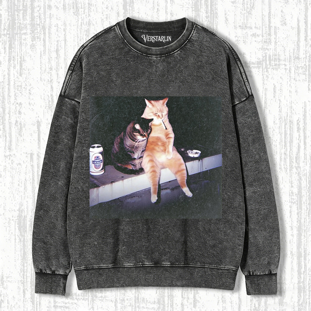 SMOKING CAT T-SHIRT