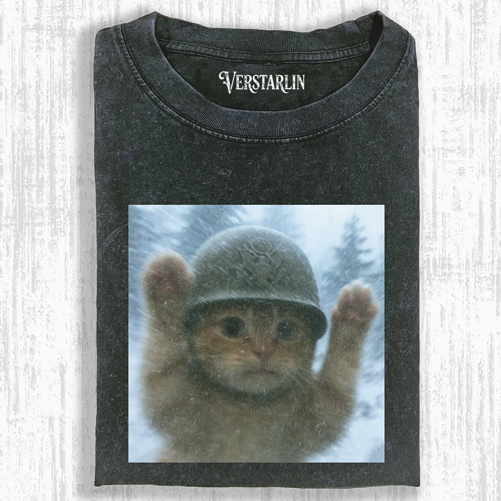 DON'T SHOOT FUNNY CAT T-SHIRT